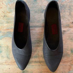 SALE Vintage 80"s Kenzo Buckskin Pointy Toed Flats